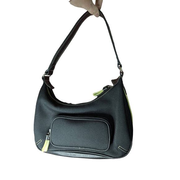 Y2k black/ green Liz Claiborne purse - Picture 1 of 5